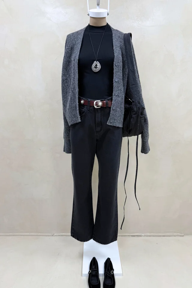 Jean Straight Full Black