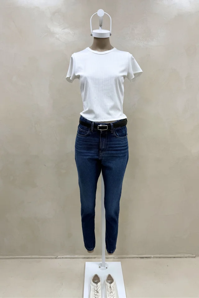 Jean Mom Azul Bigotes