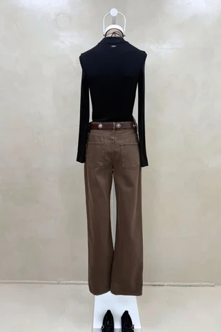 Jean Straight Choco - Vista 5