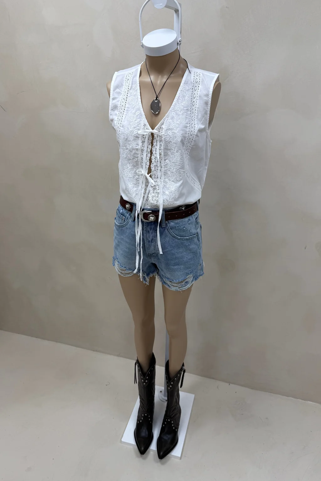 Chaleco con Puntilla - 2