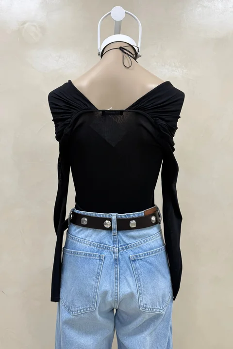 Top Tejido Off Shoulder Cruzado