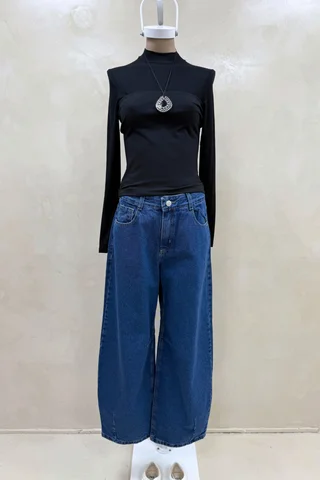 Jean Baggy Balloon Azul - Vista 1