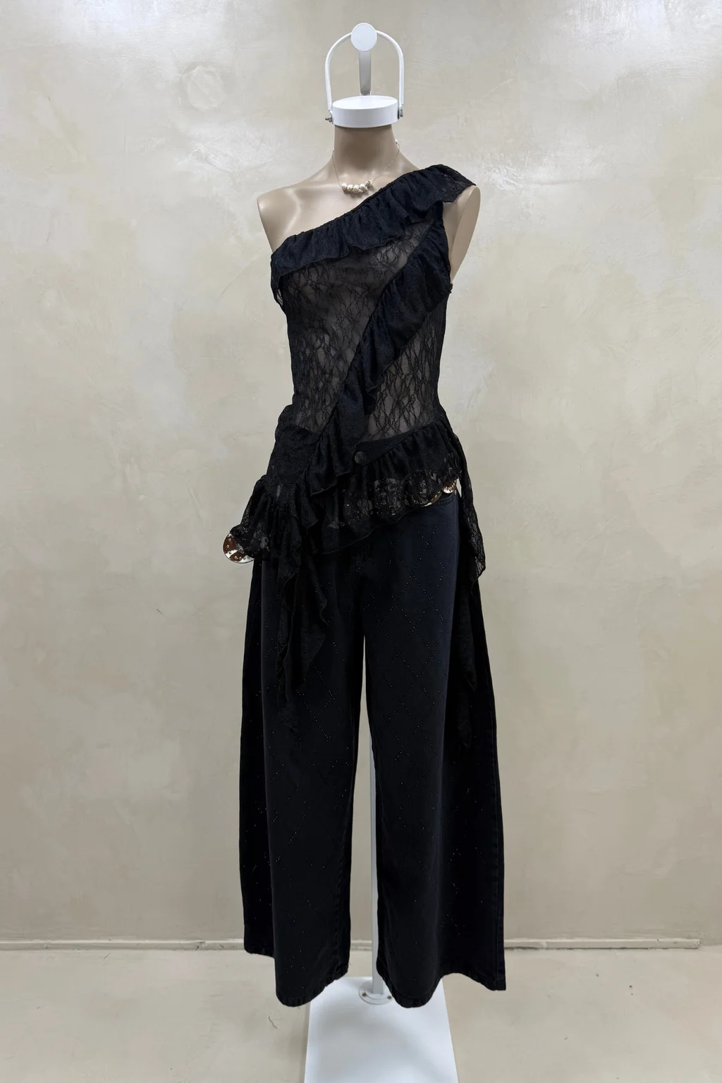 Top Encaje Volados Pico - 4