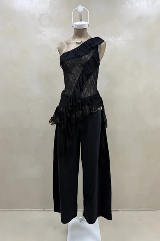 Top Encaje Volados Pico - Vista 5