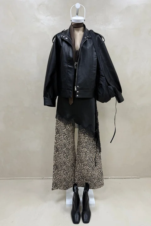 Jean Wide Leg Full Animal