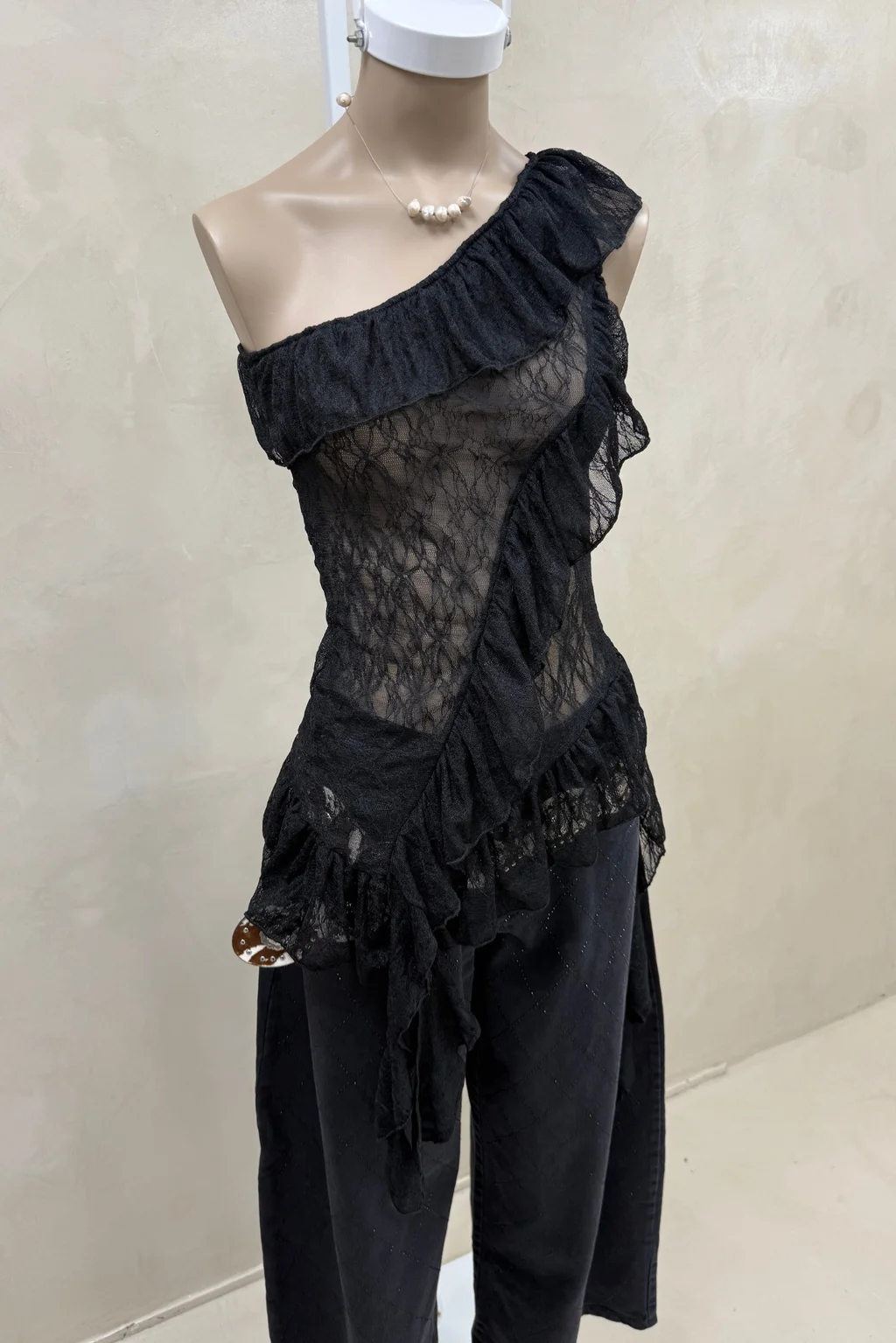 Top Encaje Volados Pico - 5