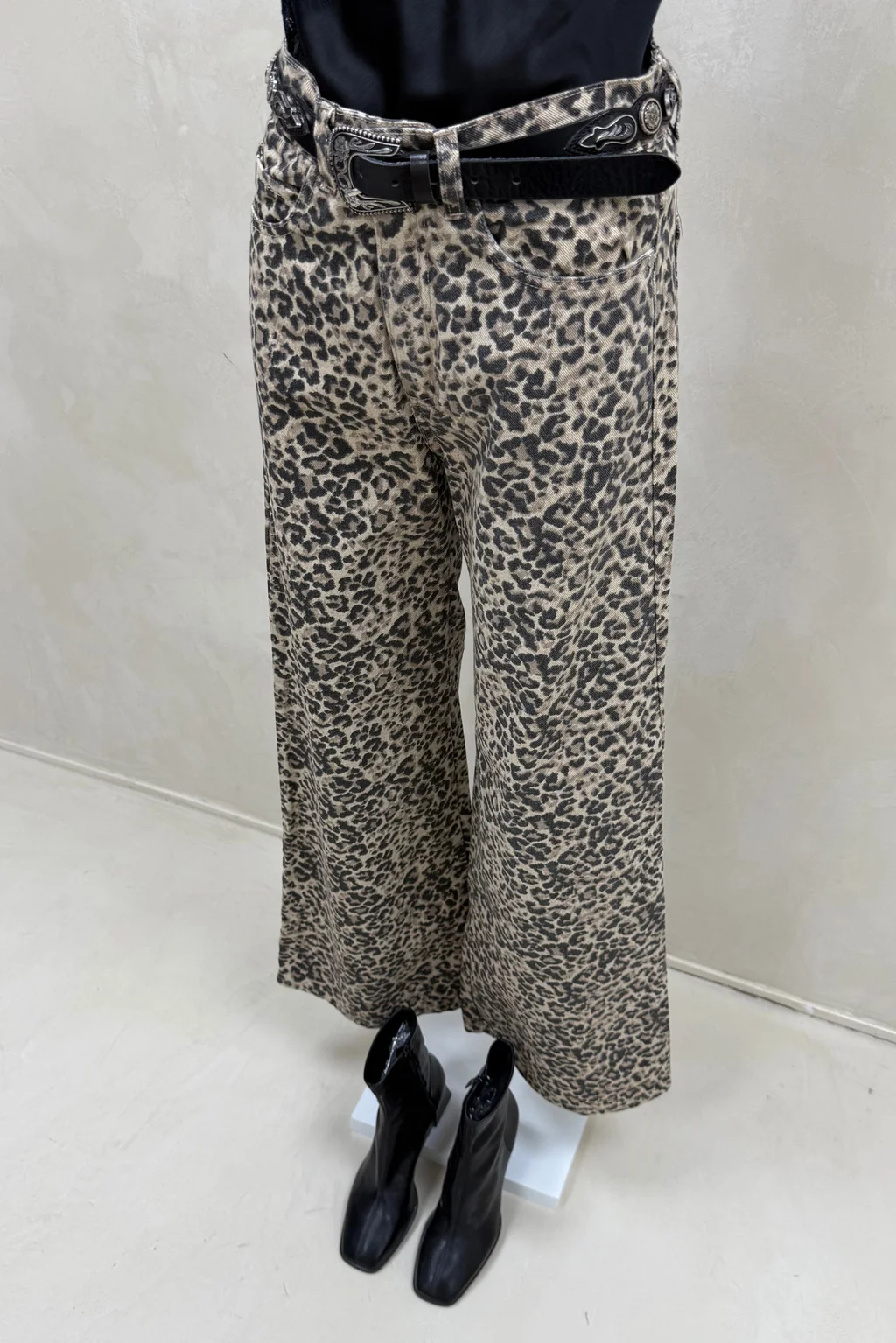 Jean Wide Leg Full Animal - 3