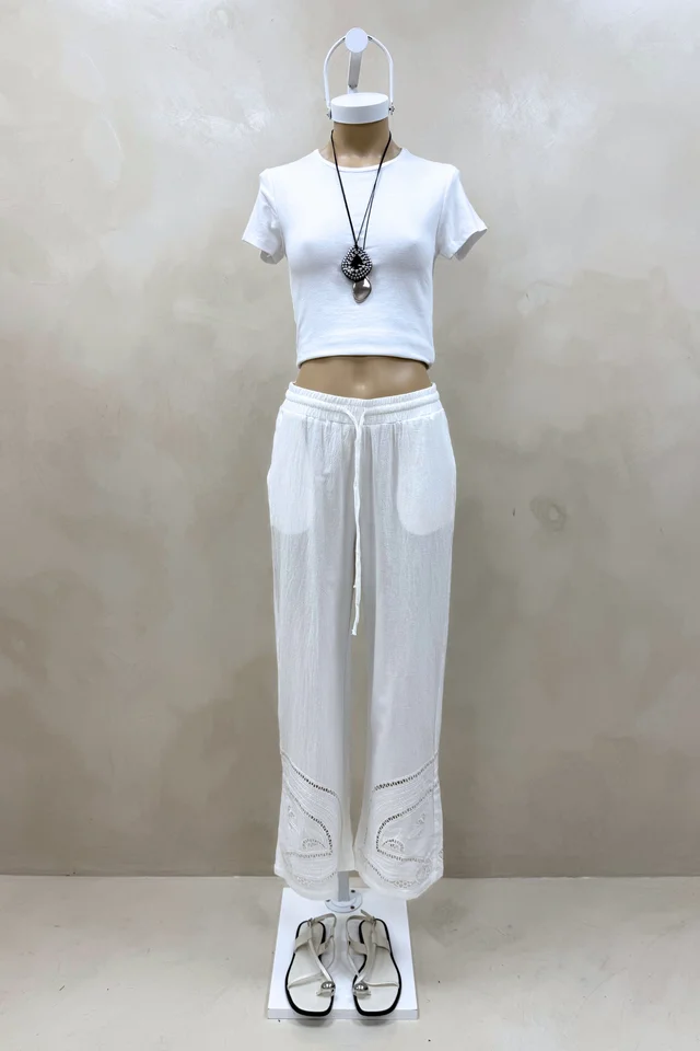 Pantalon Lino Calado