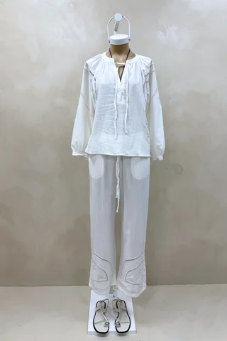 Blusa Lino Calada - Vista 5