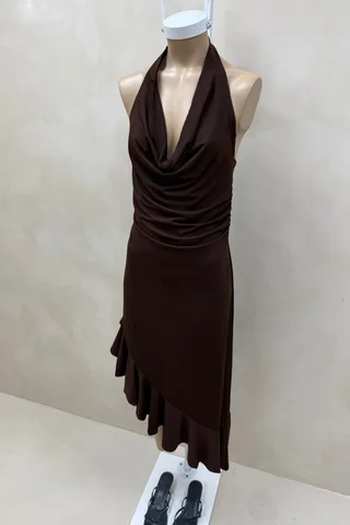 Vestido Irregular Con Volado - Vista 5