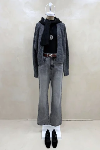 Jean Straight Full Cindy Black - Vista 1