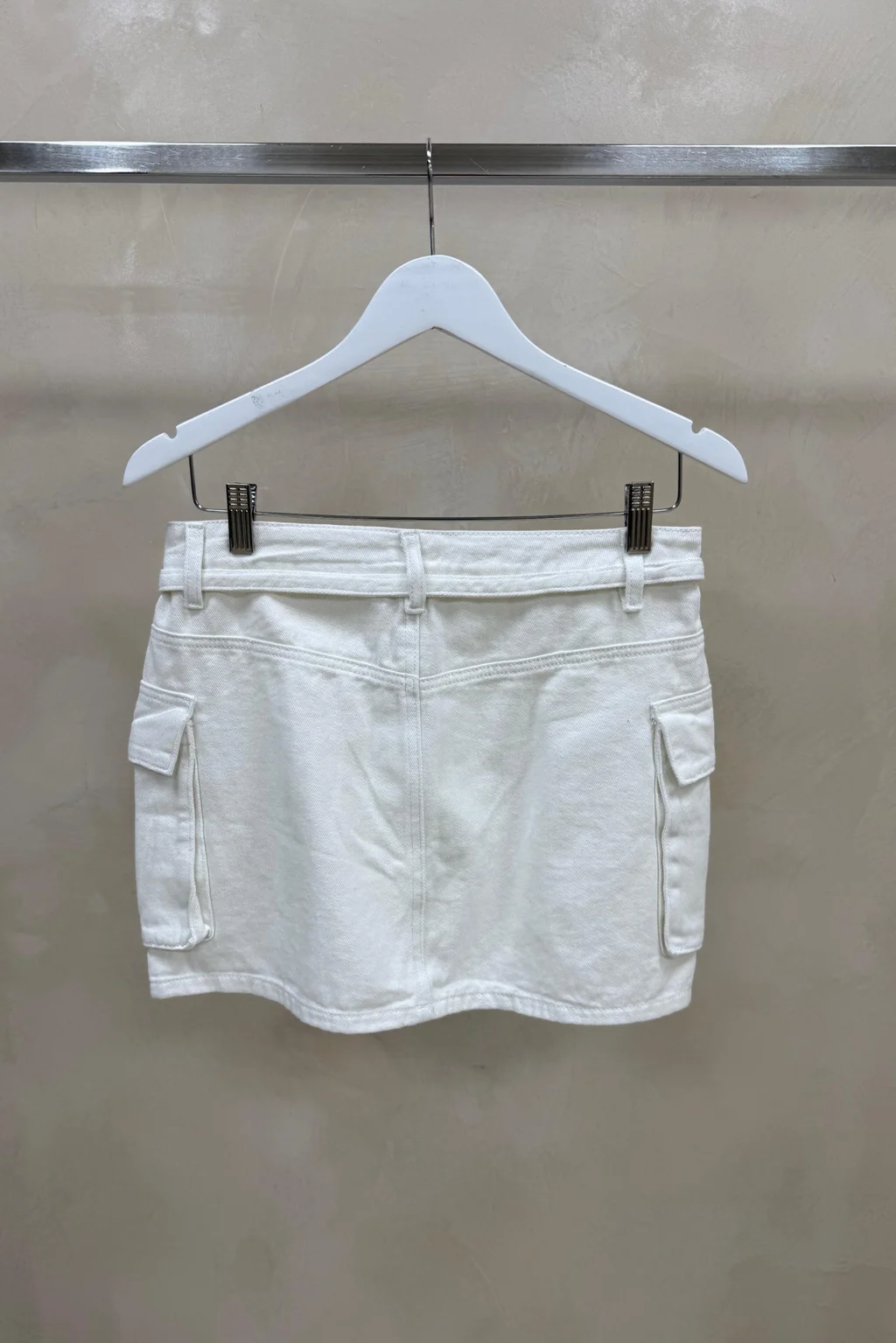 Falda Cargo Con Lazo Blanca - 1