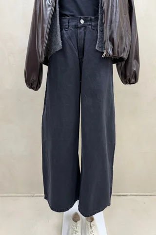 Jean Extra Wide Black - Vista 3