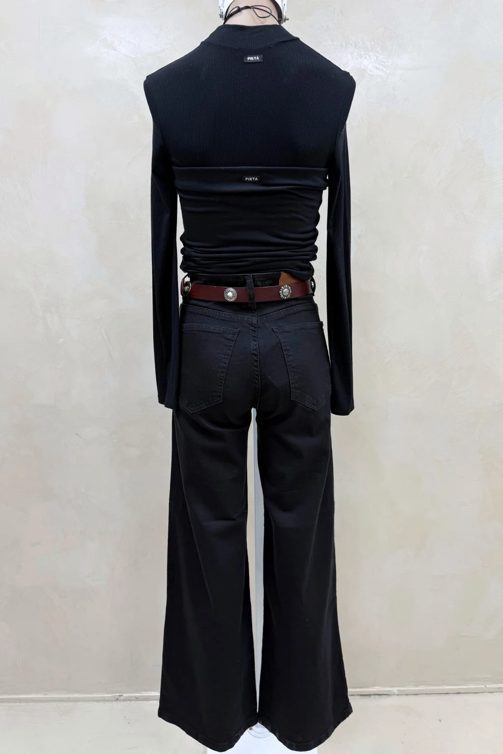 Jean Wide Elastizado Black - 3