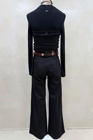 Jean Wide Elastizado Black - Vista 4