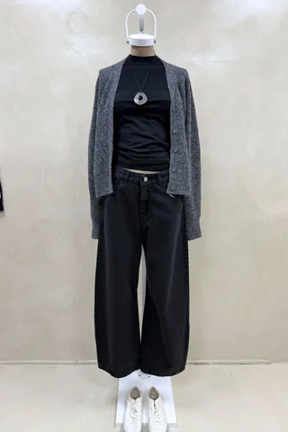 Jean Baggy Balloon Black - Vista 2