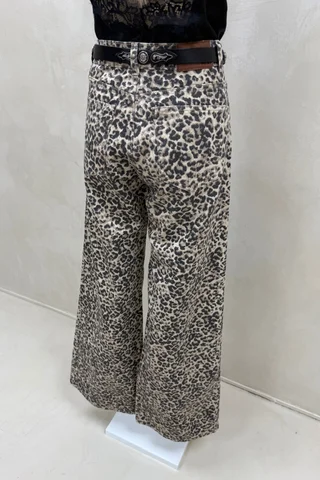 Jean Wide Leg Full Animal - Vista 6