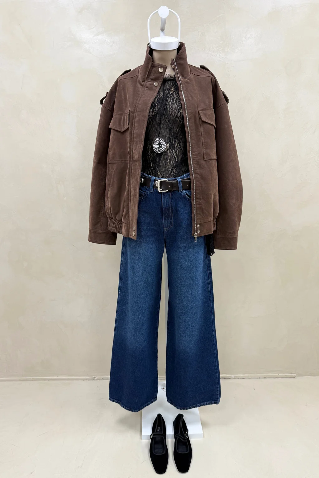 Jean Wide Leg Full Azul Bigotes - 0