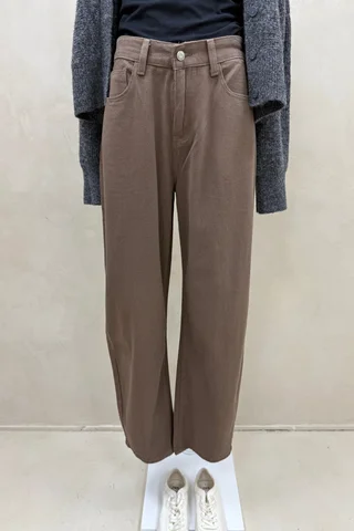 Jean Wide Balloon Choco - Vista 2