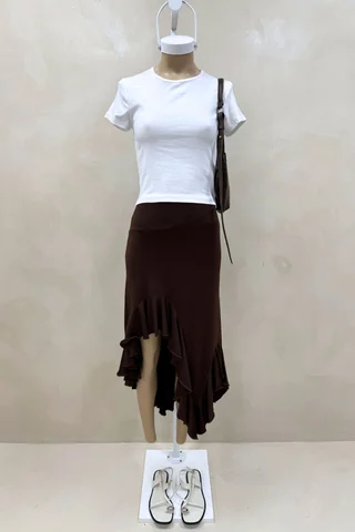 Falda Irregular Volados - Vista 1