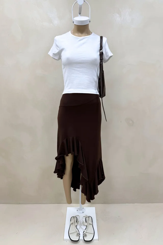 Falda Irregular Volados