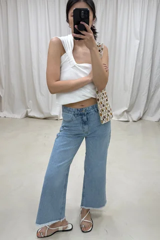 Jean Bootcut Leg Crop - Vista 1