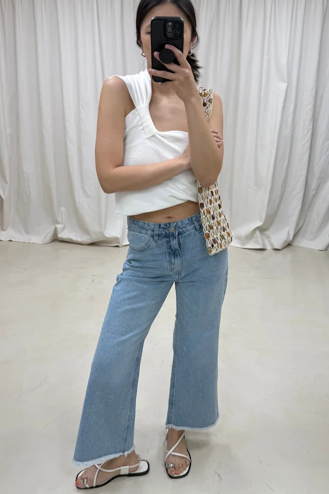 Jean Bootcut Leg Crop