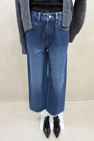 Jean Azul Strass - Vista 3