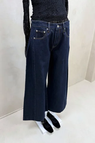 Jean Extra Wide Azul Pliegues - Vista 3
