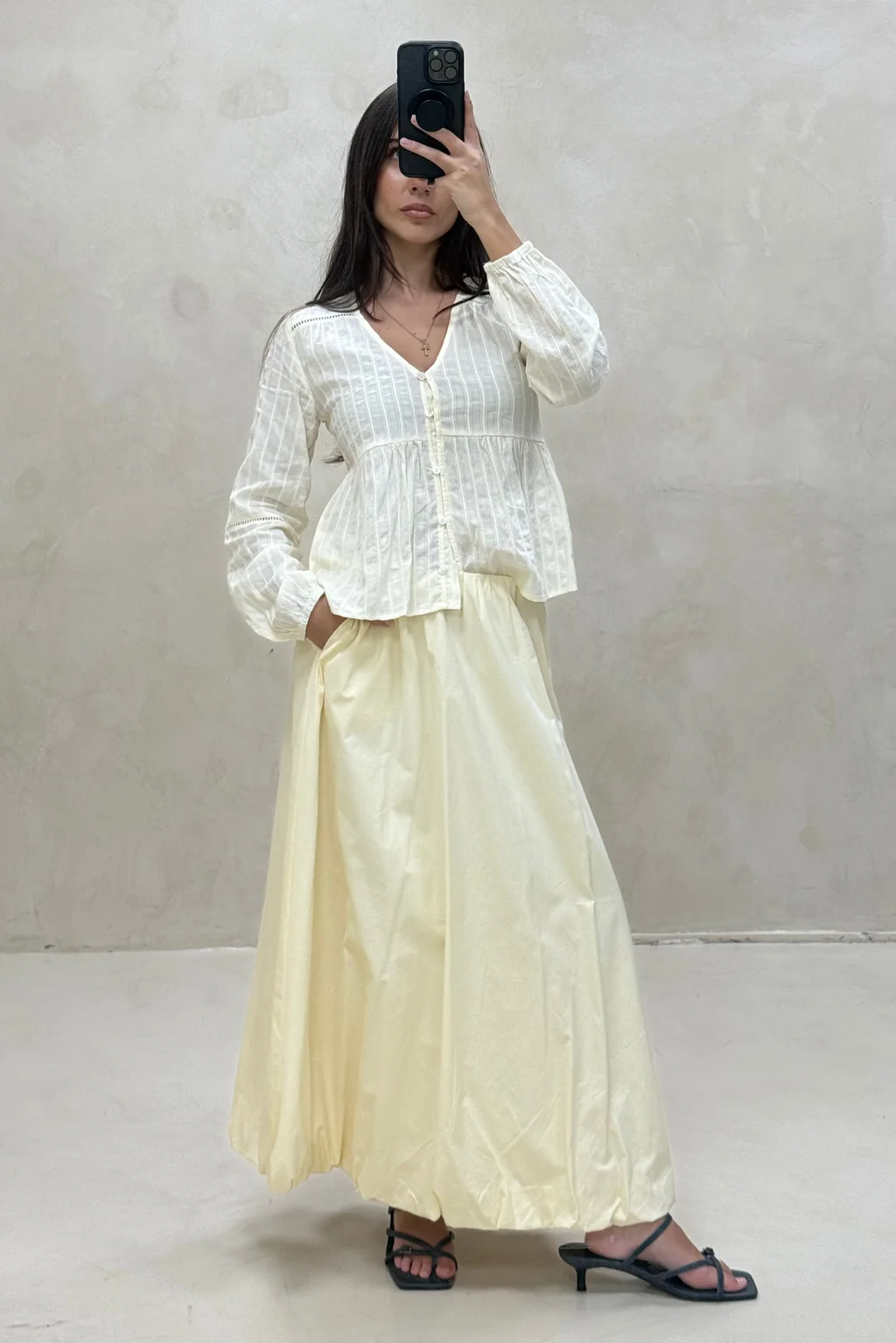 Falda Balloon Larga - 0