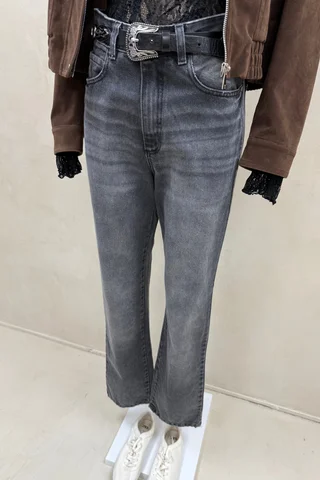 Jean Straight Full Black Ariel - Vista 3