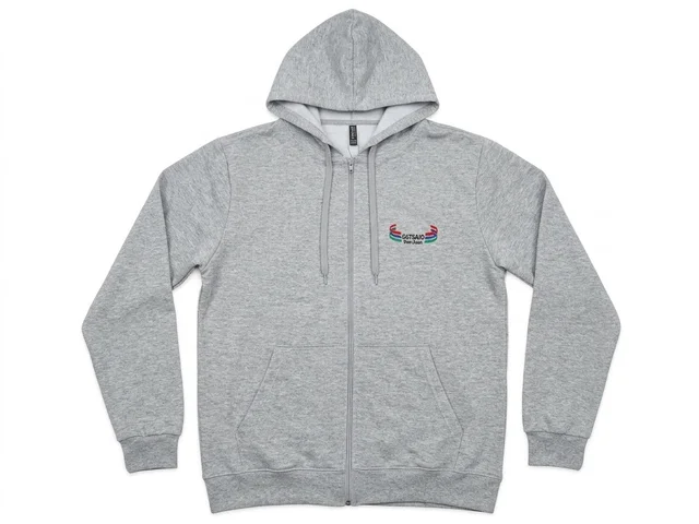 CAMPERA ALGODON BORDADA ADULTO CON CAPUCHA