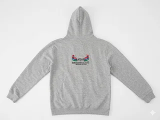 CAMPERA ALGODON BORDADA ADULTO CON CAPUCHA - Vista 2