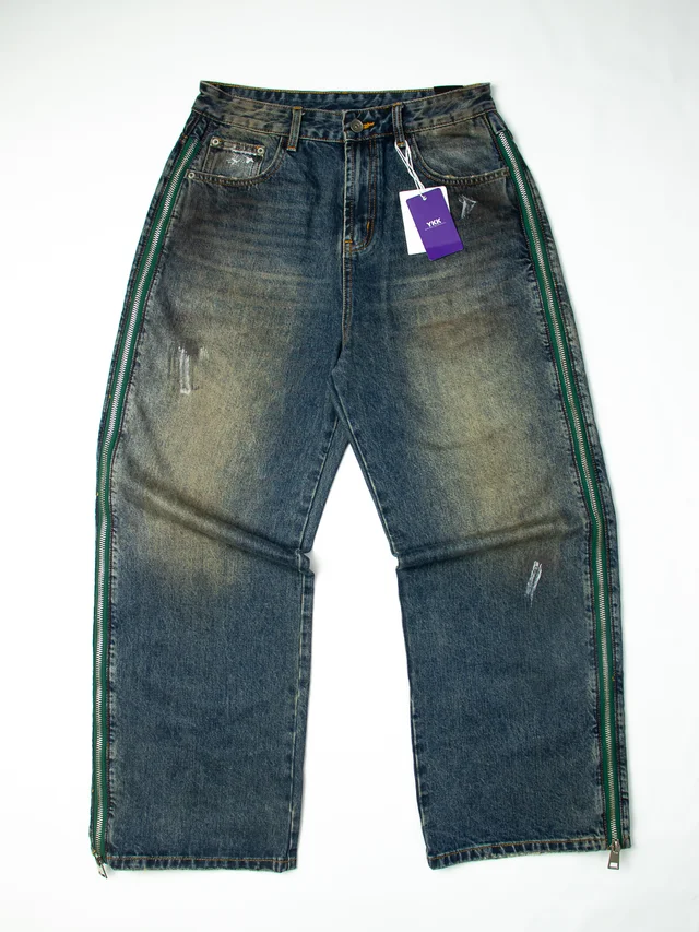 MY518-1 JEANS CON CIERRE OXIDO