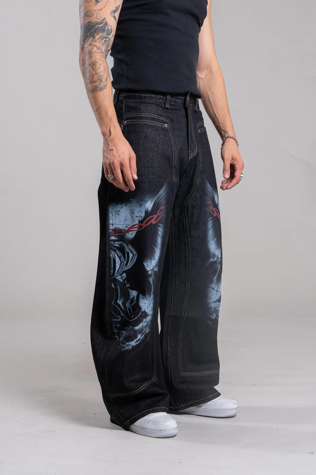 MY505 JEANS BAGGY RAW PRINT