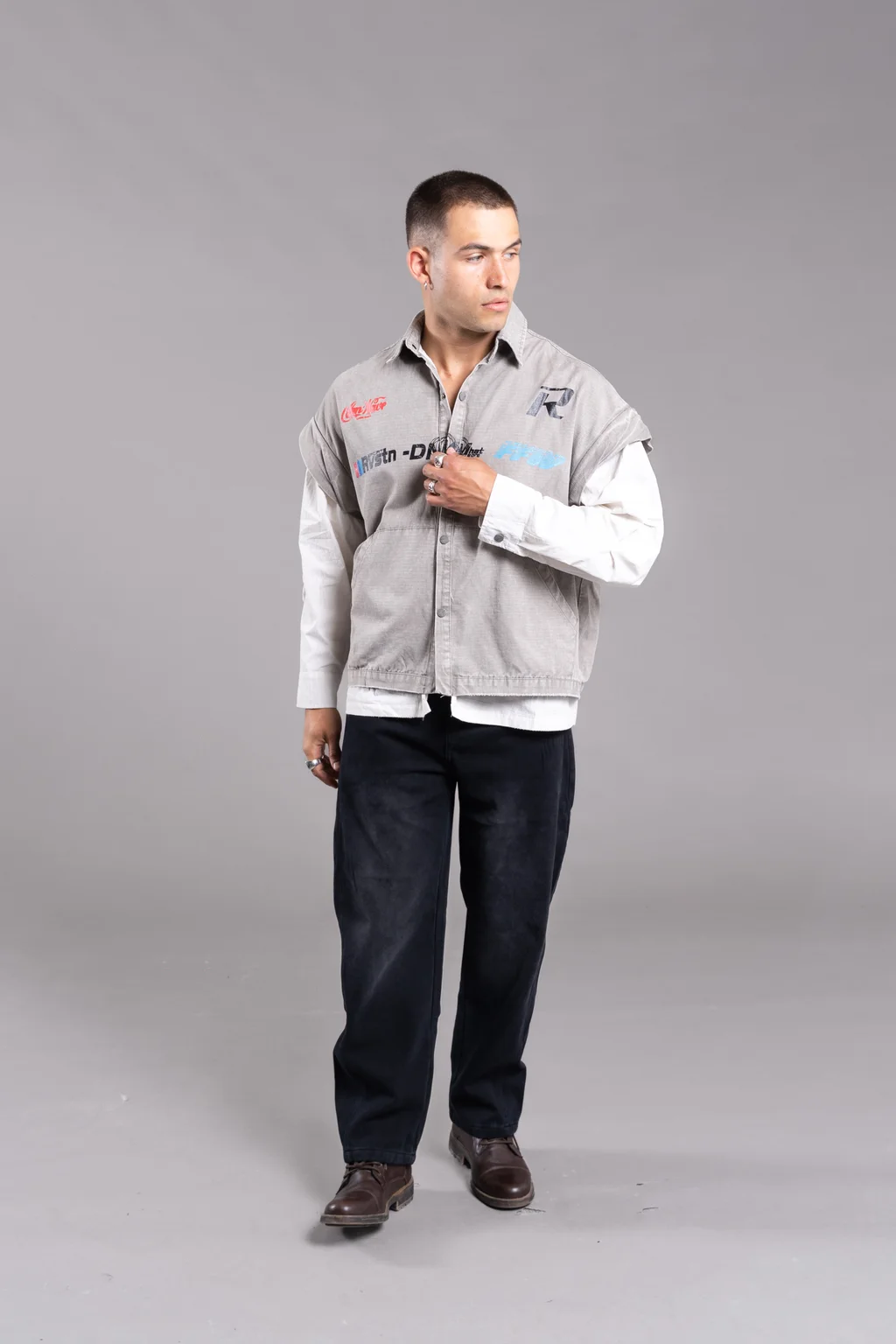 XZRN-47G CAMISA GREY