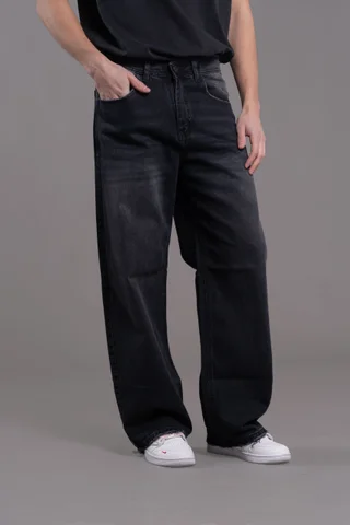 450 WIDE LEG BLACK C/ PINZA - Vista 2