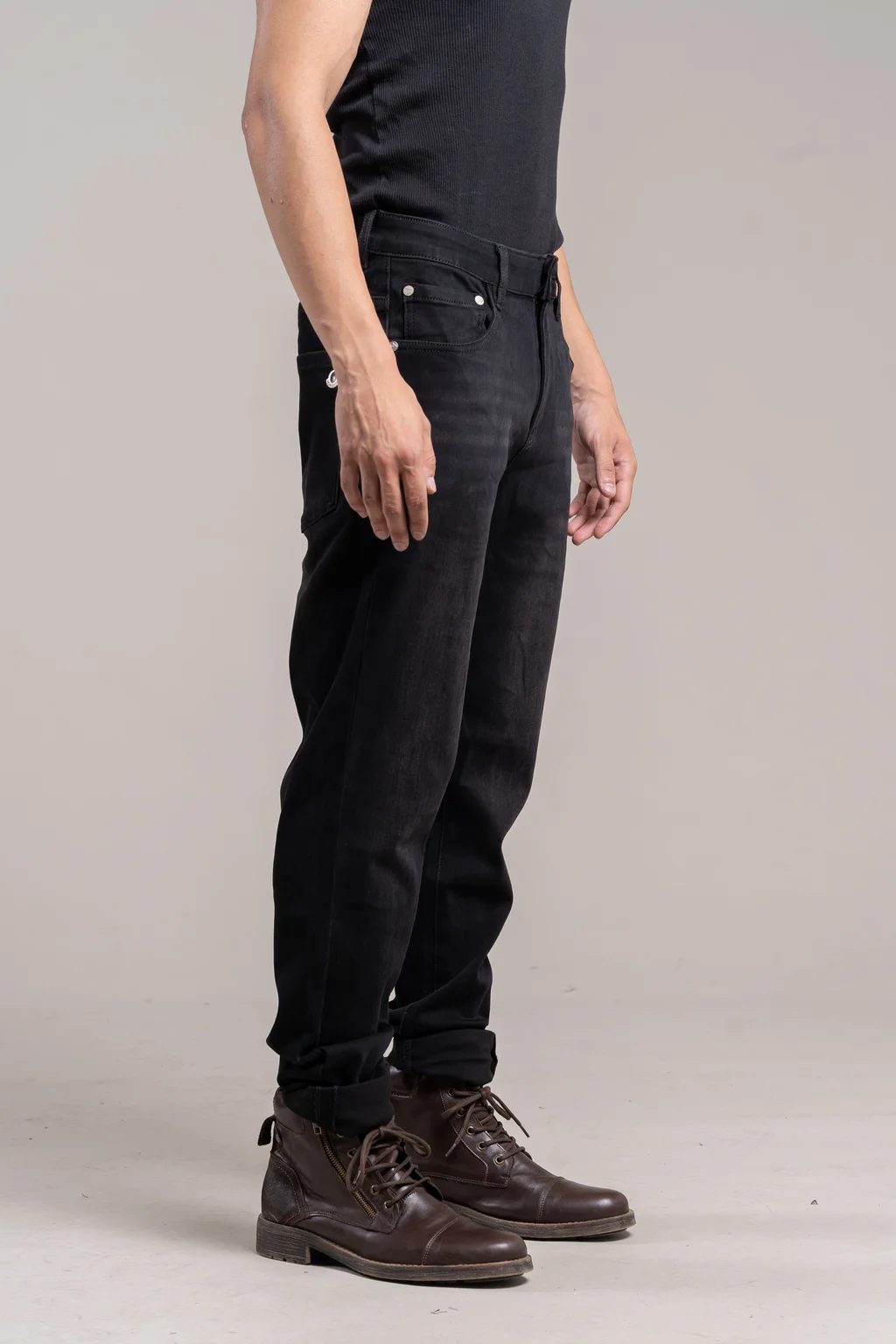 041 Jeans Slim fit Black Importado