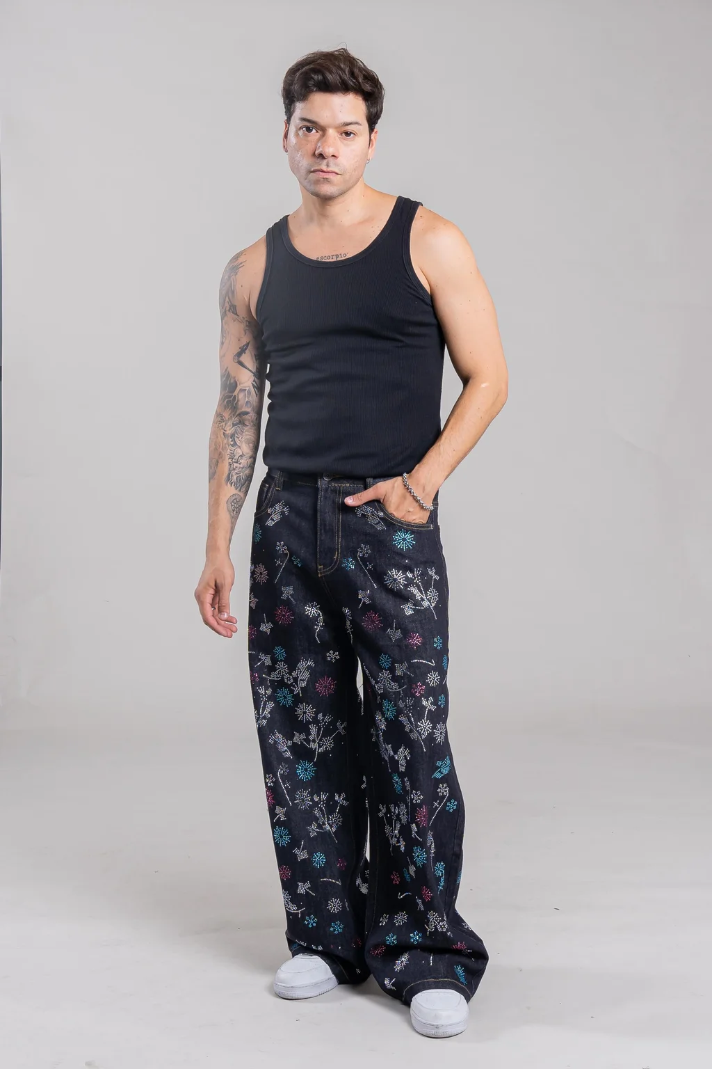 88078 JEANS FULL STRAS
