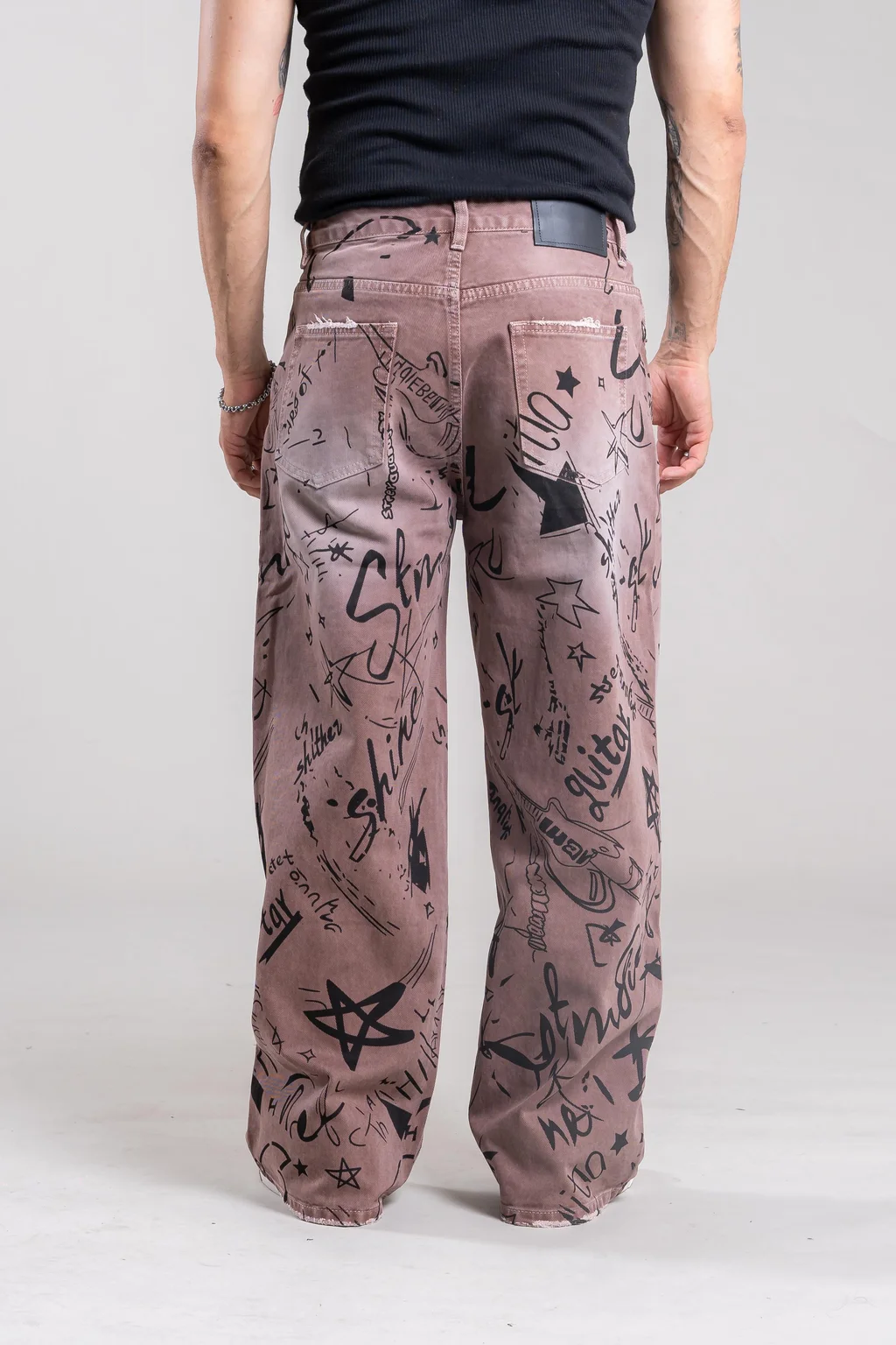 88062 JEANS PRINT BLACK 