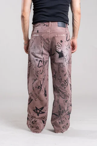88062 JEANS PRINT BLACK  - Vista 4