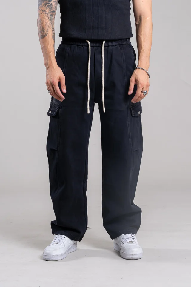 8691N JOGGING  NEGRO IMPORTADO