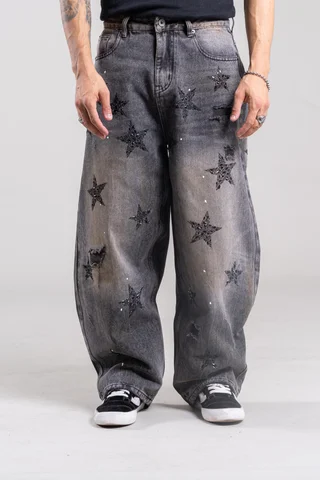 31059 JEANS BLACK STAR - Vista 1