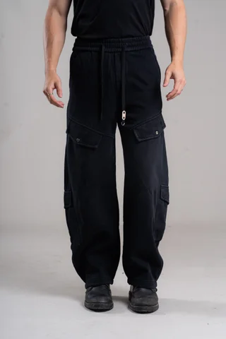 1089 JOGGIN BAGGY CARGO BLACK - Vista 1