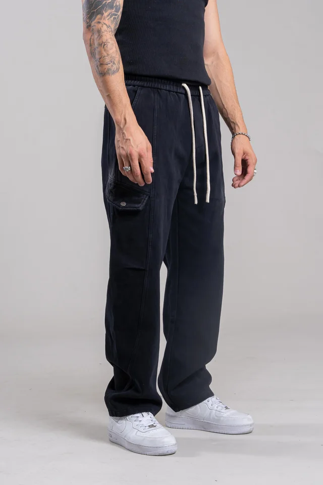 8691N JOGGING  NEGRO IMPORTADO