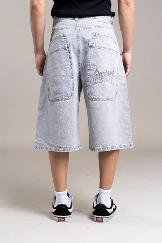 396 - BERMUDA BAGGY GRIS C/BORDADO - Vista 5