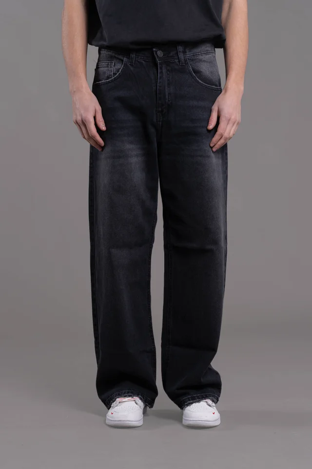 450 WIDE LEG BLACK C/ PINZA