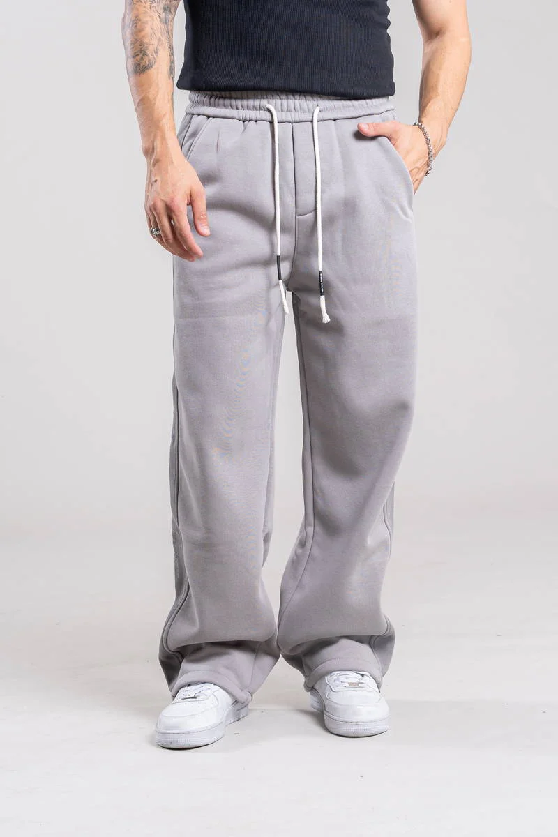25890-1 JOGGINS CON BORDADO DE COSTADOS GREY