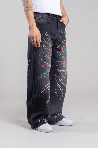 88063 JEANS BLACK PAINT - Vista 2