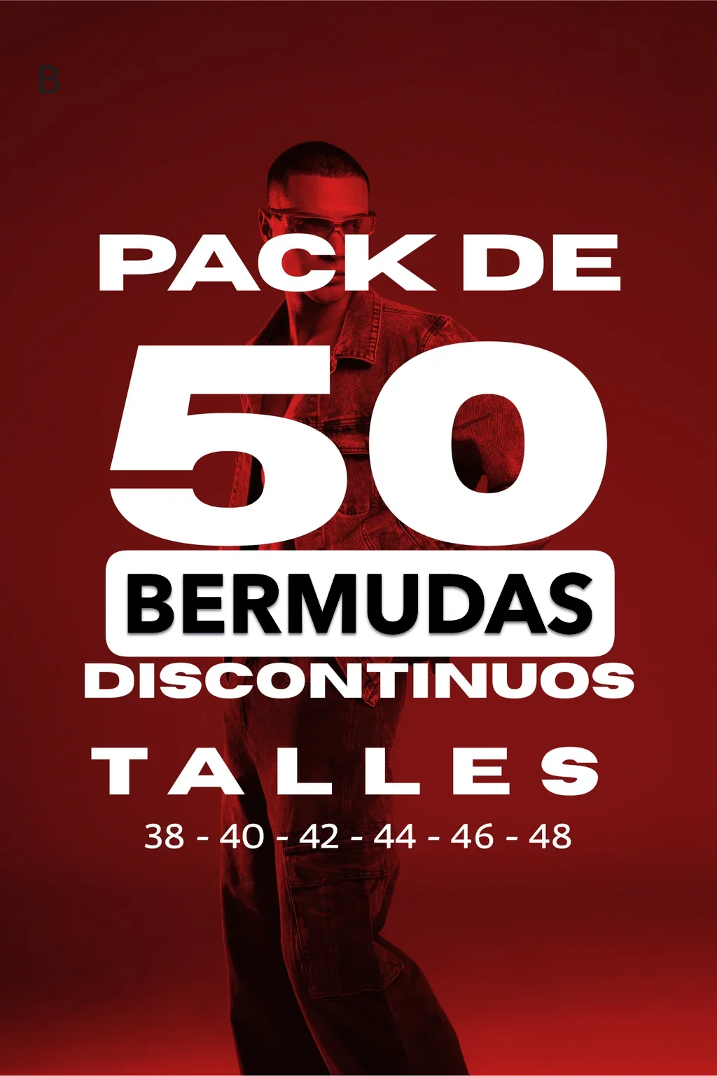 PACK 50 BERMUDAS OFERTA